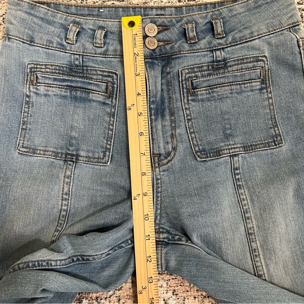 Shyanne High Rise Flare Trouser Jeans Womens Size 30 Short Western Denim - Picture 12 of 14
